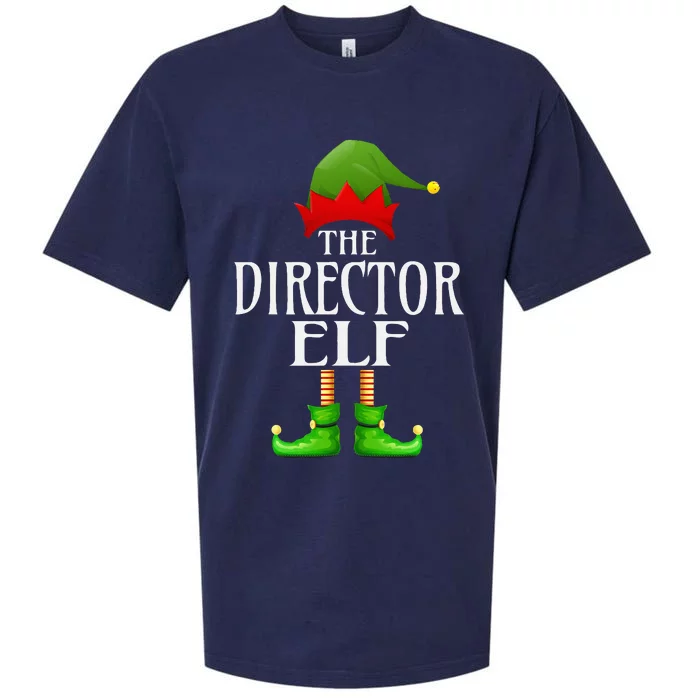 Director Elf Xmas Funny Family Matching Group Christmas Sueded Cloud Jersey T-Shirt