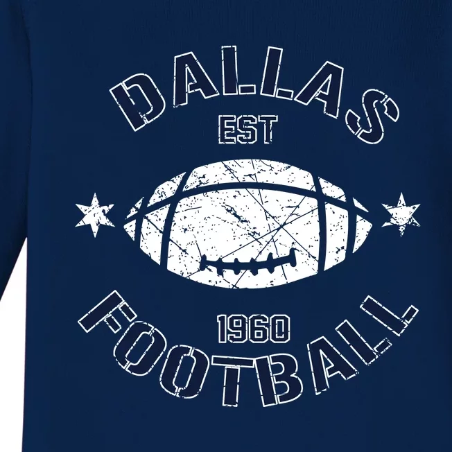 Dallas Football 1960 Baby Long Sleeve Bodysuit