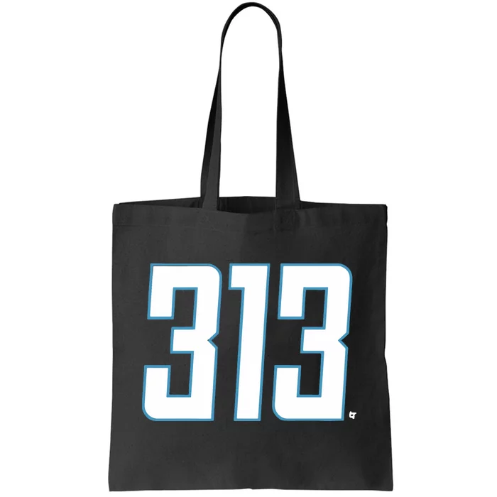 Detroit Football 313 Tote Bag