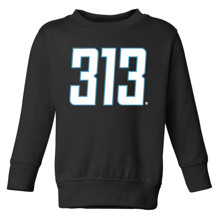 Detroit Football 313 Toddler Sweatshirt