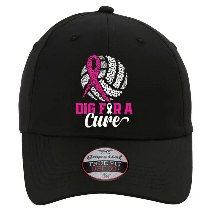 Dig For A Cure Breast Cancer Awareness Volleyball Pink The Original Performance Cap