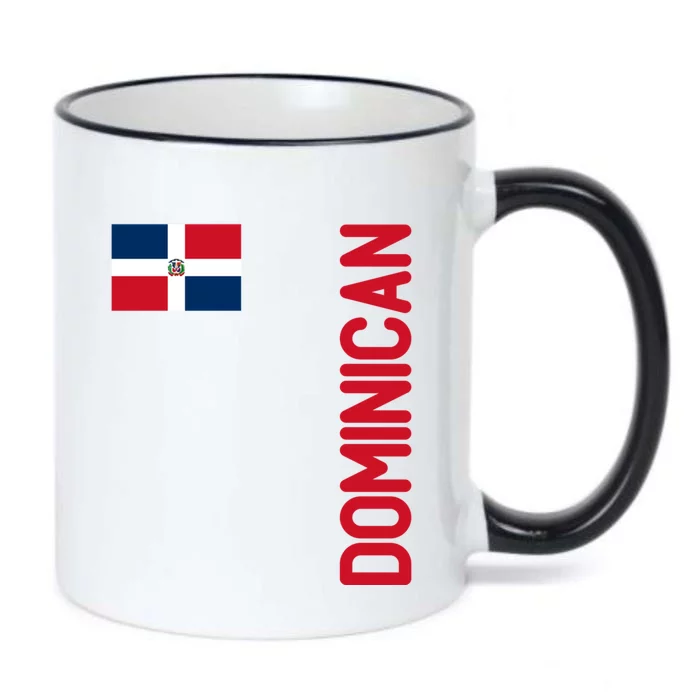 Dominican Flag And Dominican Republic Roots Meaningful Gift Black Color Changing Mug