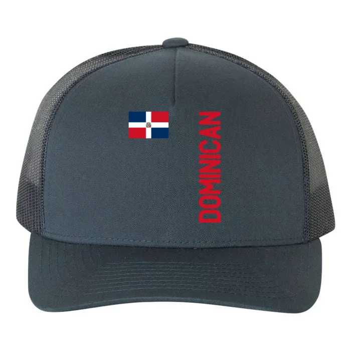 Dominican Flag And Dominican Republic Roots Meaningful Gift Yupoong Adult 5-Panel Trucker Hat