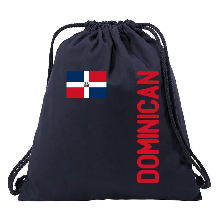 Dominican Flag And Dominican Republic Roots Meaningful Gift Drawstring Bag