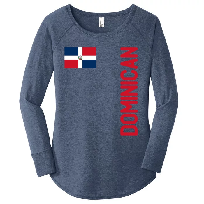 Dominican Flag And Dominican Republic Roots Meaningful Gift Women's Perfect Tri Tunic Long Sleeve Shirt