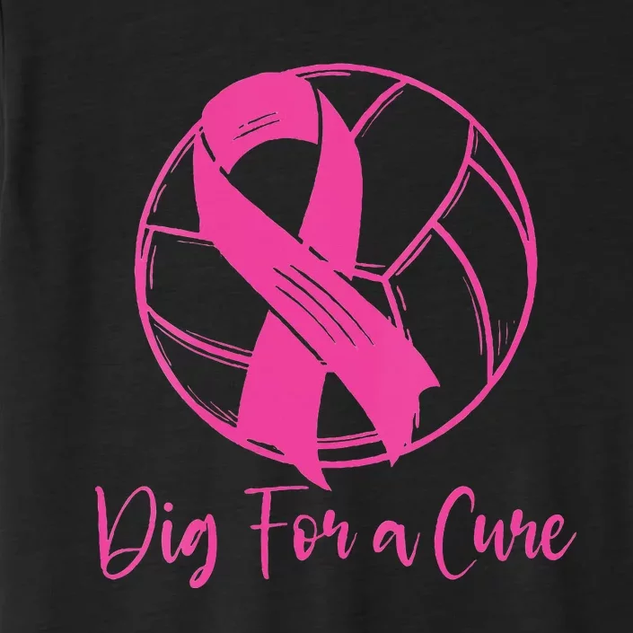 Dig For A Cure Breast Cancer Awareness Volleyball Pink Out ChromaSoft Performance T-Shirt