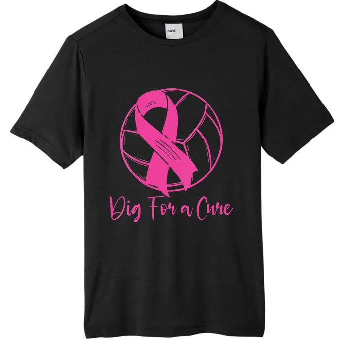 Dig For A Cure Breast Cancer Awareness Volleyball Pink Out ChromaSoft Performance T-Shirt