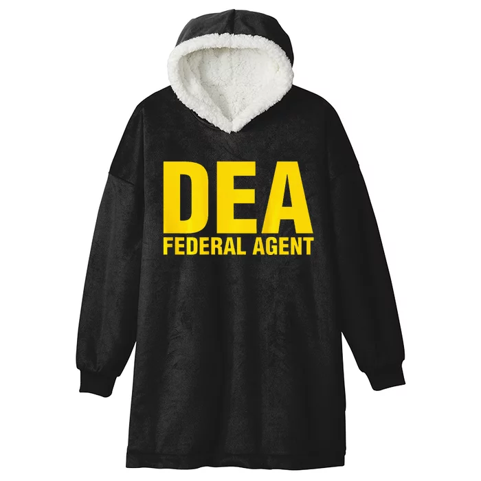 Dea Federal Agent Uniform Costume Hooded Wearable Blanket