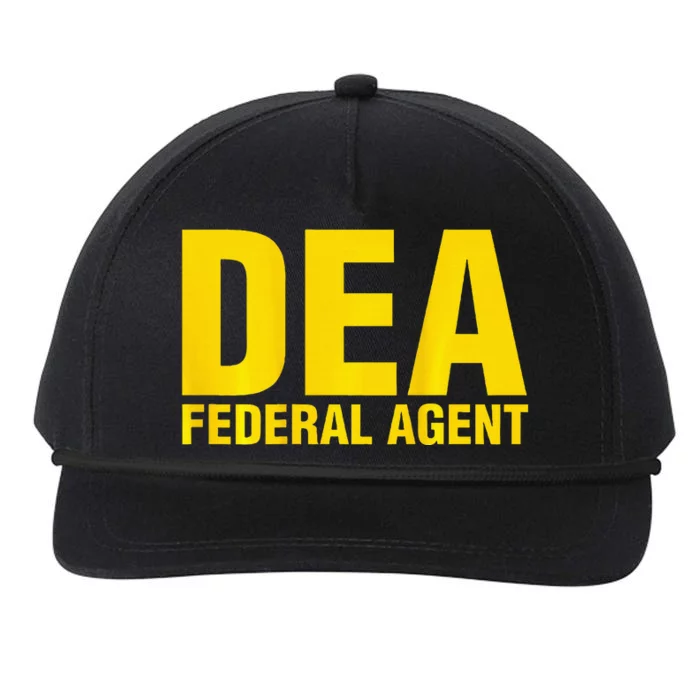 Dea Federal Agent Uniform Costume Snapback Five-Panel Rope Hat