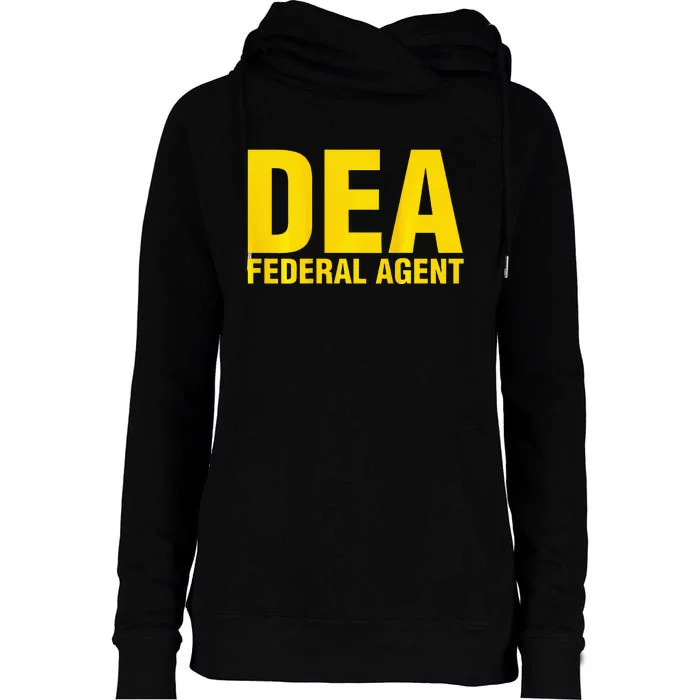 Dea Federal Agent Uniform Costume Womens Funnel Neck Pullover Hood