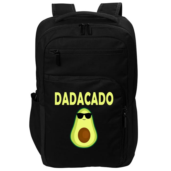 Dadacado Funny Avocado Dad Fathers Day Daddy Impact Tech Backpack