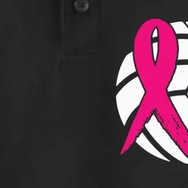 Dig For A Cure Breast Cancer Awareness Volleyball Pink Out Dry Zone Grid Performance Polo