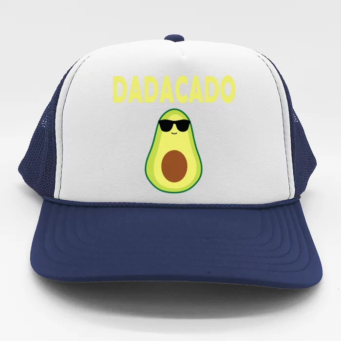 Dadacado Funny Avocado Dad Fathers Day Daddy Trucker Hat