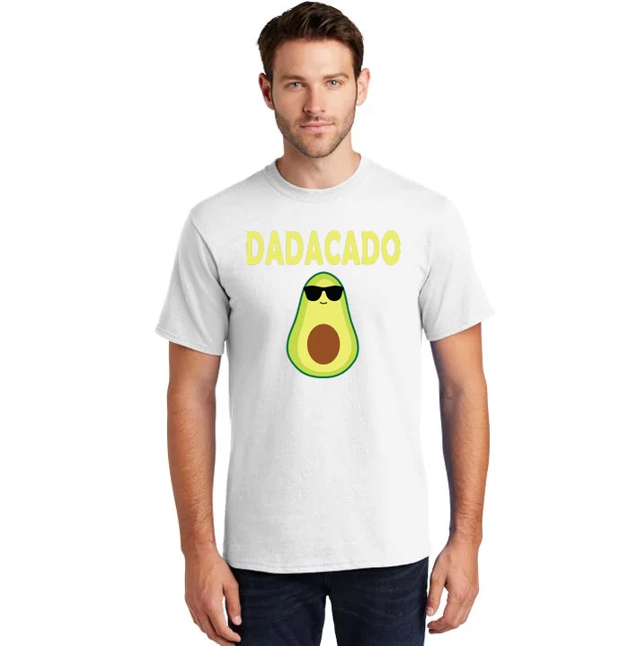 Dadacado Funny Avocado Dad Fathers Day Daddy Tall T-Shirt