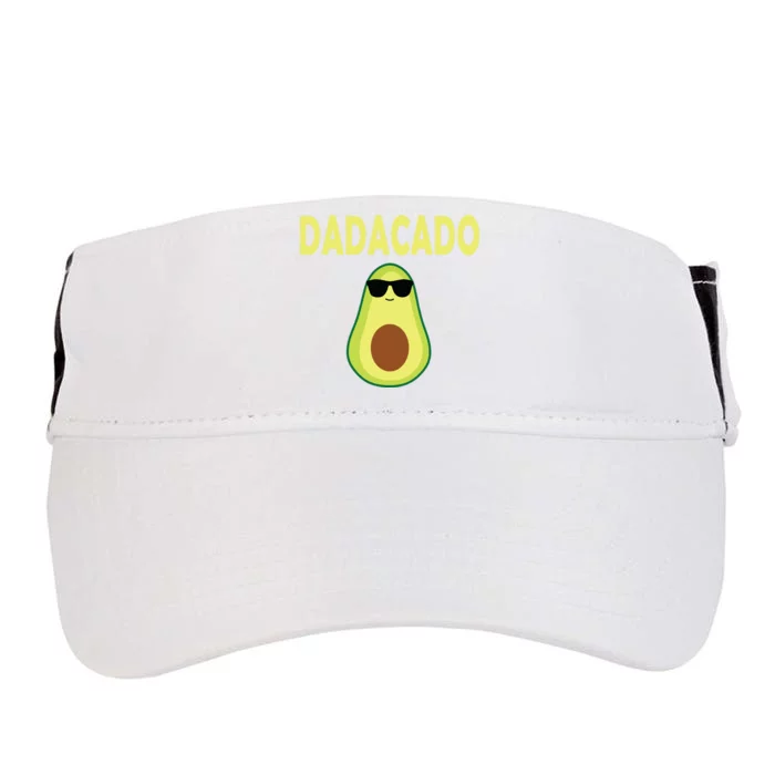 Dadacado Funny Avocado Dad Fathers Day Daddy Adult Drive Performance Visor