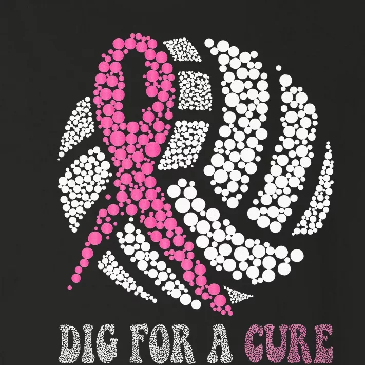 Dig For A Cure Breast Cancer Awareness Volleyball Pink Out Toddler Long Sleeve Shirt