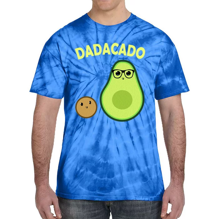 Dadacado Funny Avocado Dad And FatherS Day Daddy Great Gift Tie-Dye T-Shirt