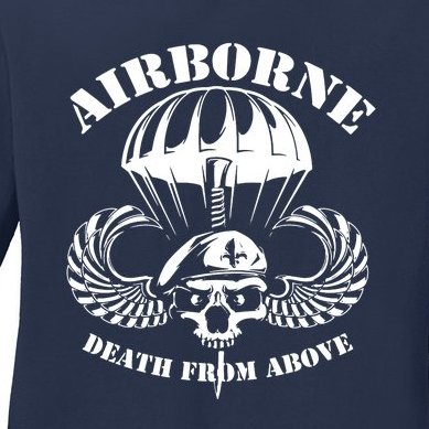 Death From Above Ladies Missy Fit Long Sleeve Shirt