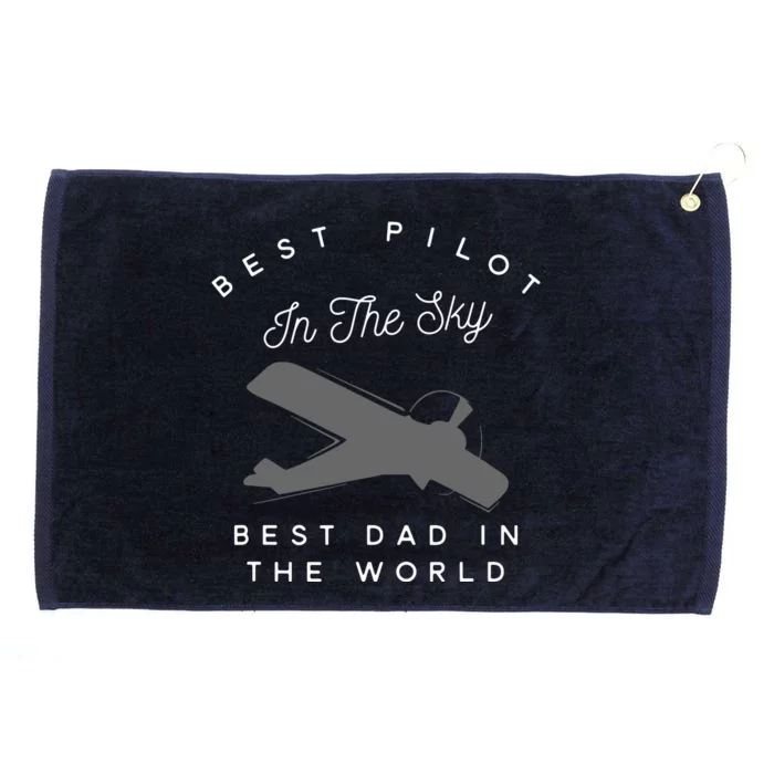 Dad Father Airplane Pilot BirthDay Gift Grommeted Golf Towel