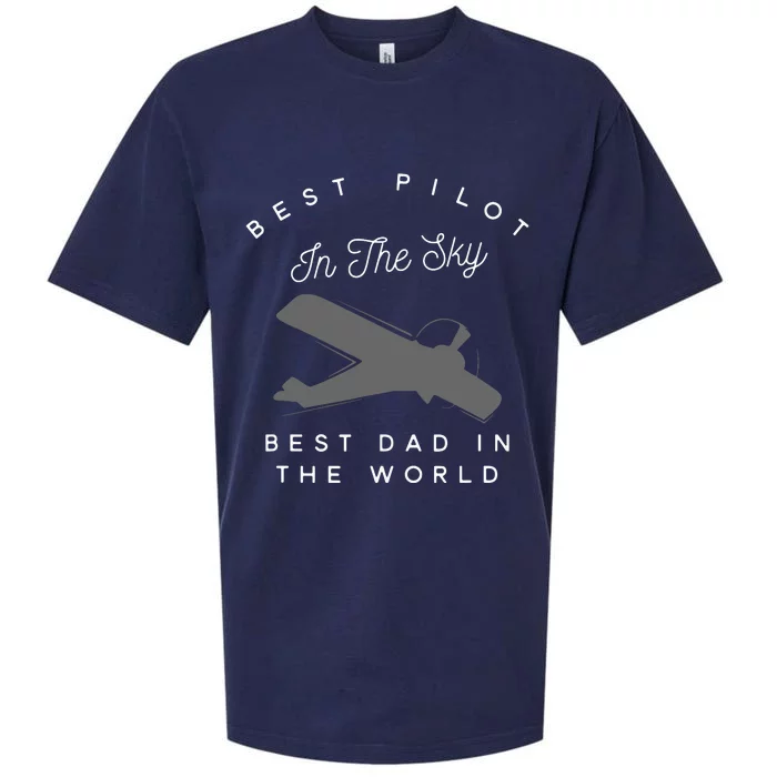 Dad Father Airplane Pilot BirthDay Gift Sueded Cloud Jersey T-Shirt