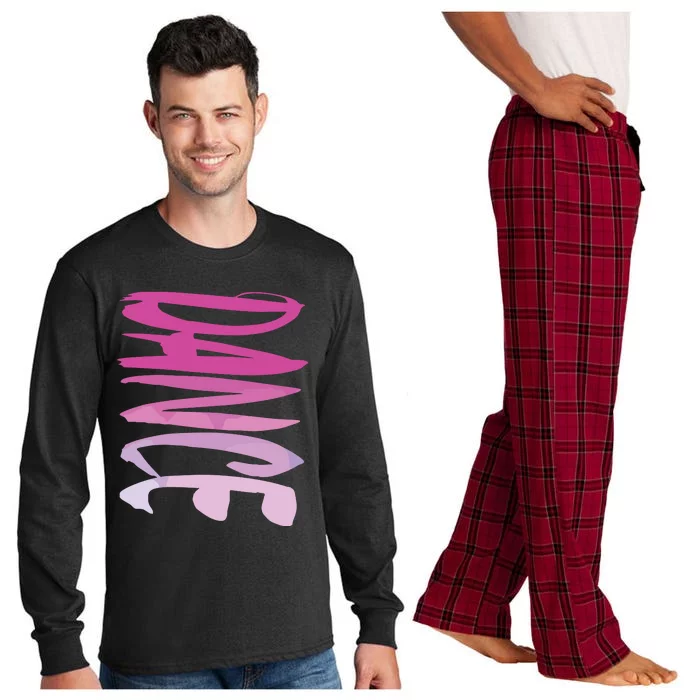 Dance Fun And Colorful Pink Teen Girl And Woman Long Sleeve Pajama Set