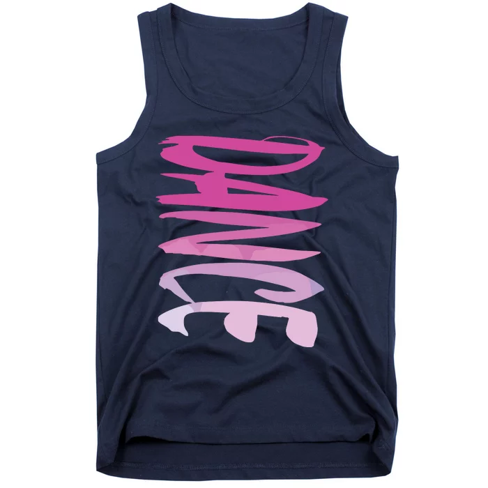 Dance Fun And Colorful Pink Teen Girl And Woman Tank Top