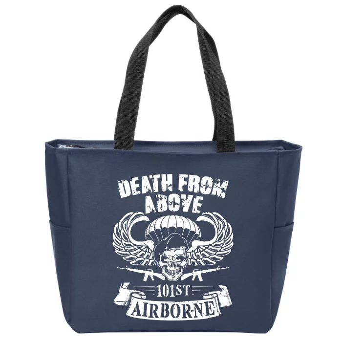 Death From Above 101st Airborne Zip Tote Bag