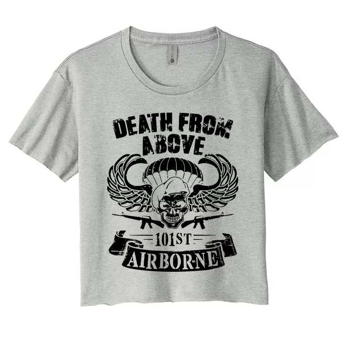 Death From Above 101st Airborne Women's Crop Top Tee