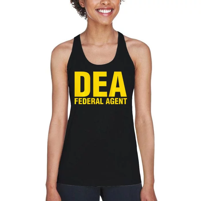 Dea Federal Agent Uniform Costume Women's Racerback Tank