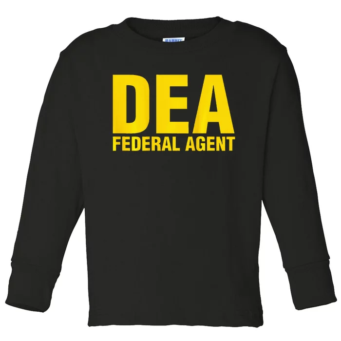 Dea Federal Agent Uniform Costume Toddler Long Sleeve Shirt