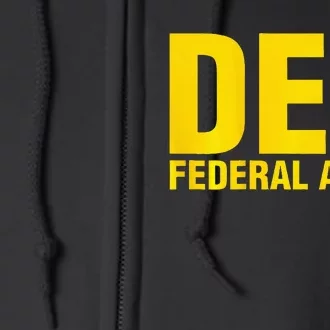 Dea Federal Agent Uniform Costume Full Zip Hoodie