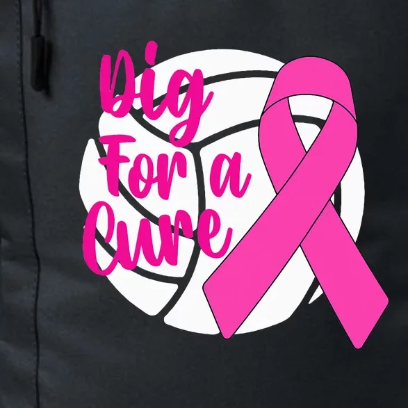 Dig For A Cure Breast Cancer Awareness Volleyball Pink Out Daily Commute Backpack