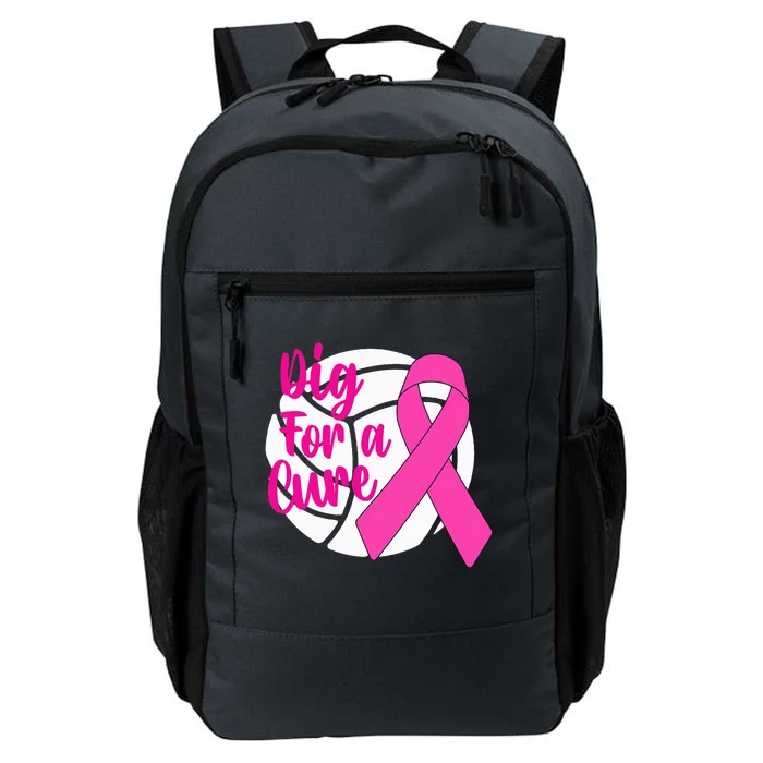 Dig For A Cure Breast Cancer Awareness Volleyball Pink Out Daily Commute Backpack