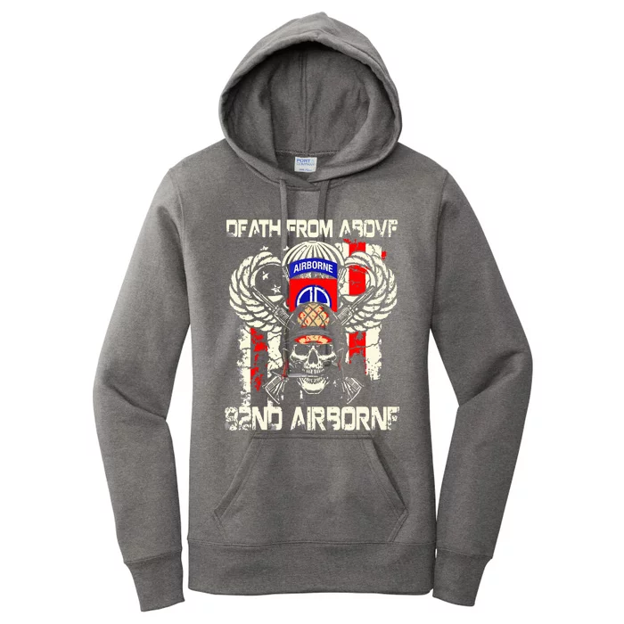 Death From Above 82nd Airborne Division Veteran Women's Pullover Hoodie