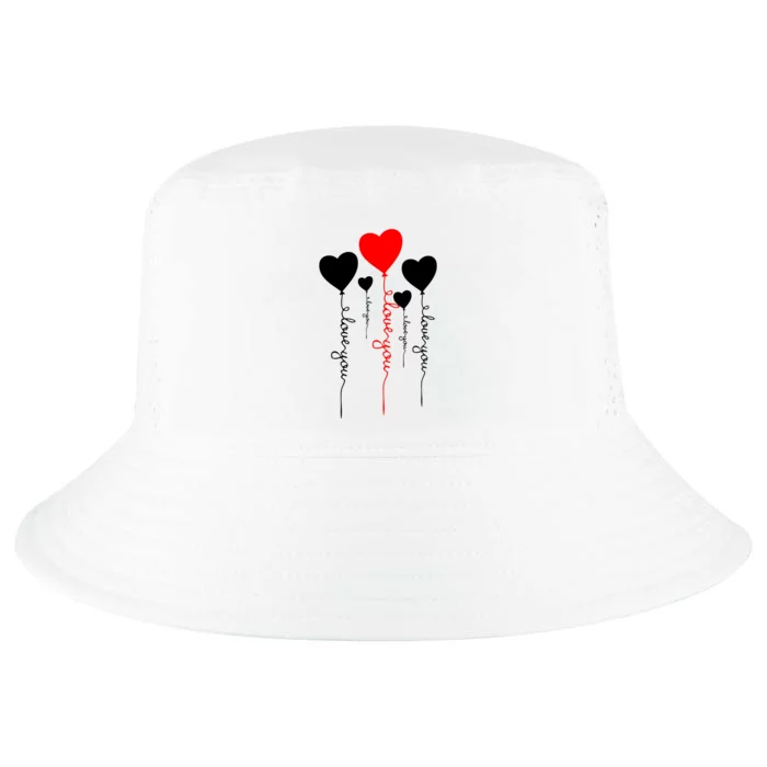 Day Five Balloons Pair Love Cool Comfort Performance Bucket Hat