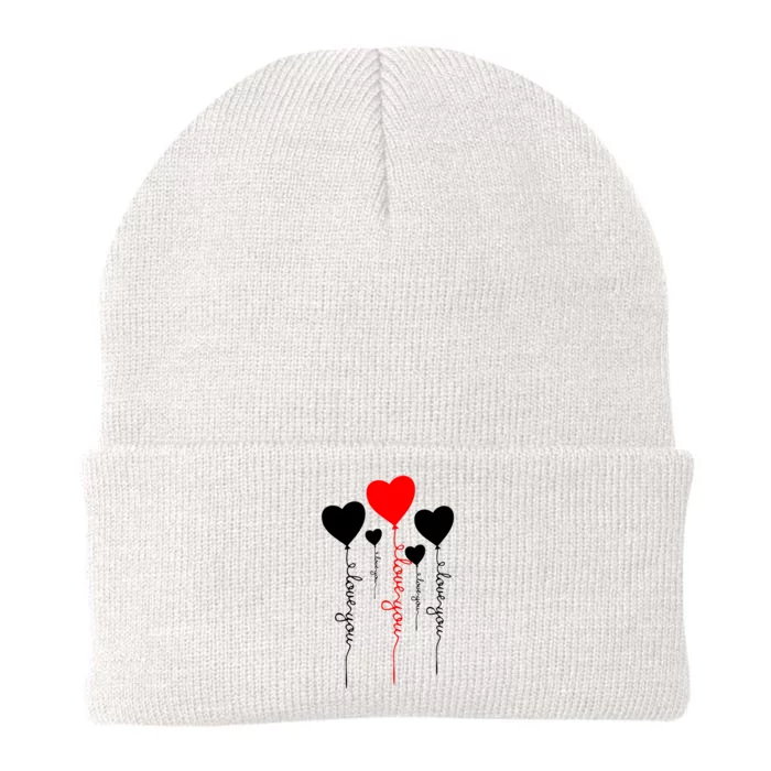 Day Five Balloons Pair Love Knit Cap Winter Beanie