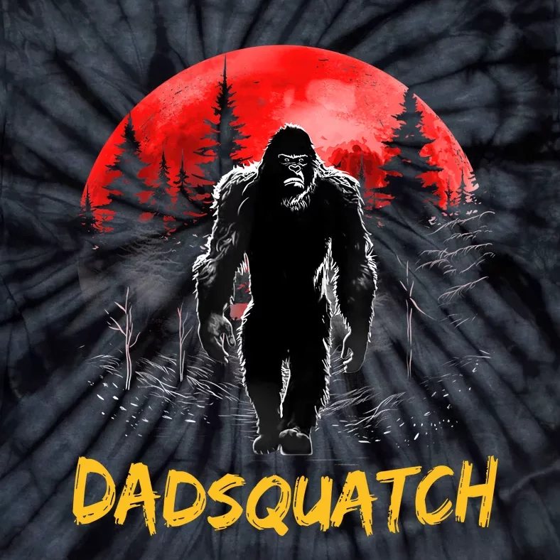 Dadsquatch Funny Bigfoot Dad Sasquatch Yeti Gift Fathers Day Tie-Dye T-Shirt