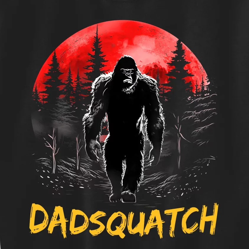 Dadsquatch Funny Bigfoot Dad Sasquatch Yeti Gift Fathers Day Kids Sweatshirt