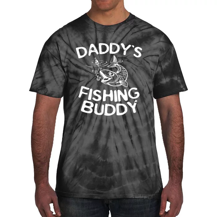 Daddys Fishing Buddy Fisherman Tie-Dye T-Shirt