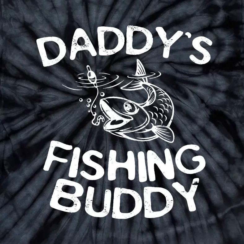 Daddys Fishing Buddy Fisherman Tie-Dye T-Shirt