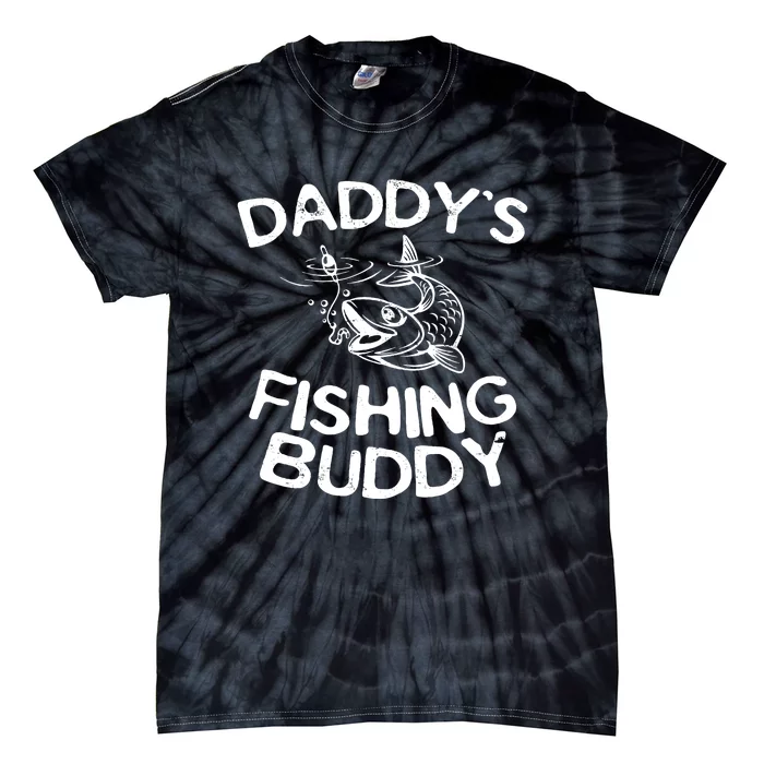 Daddys Fishing Buddy Fisherman Tie-Dye T-Shirt