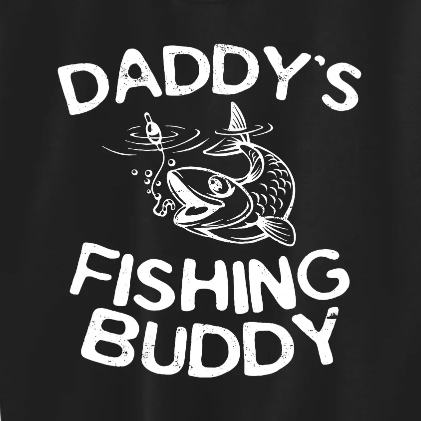 Daddys Fishing Buddy Fisherman Kids Sweatshirt