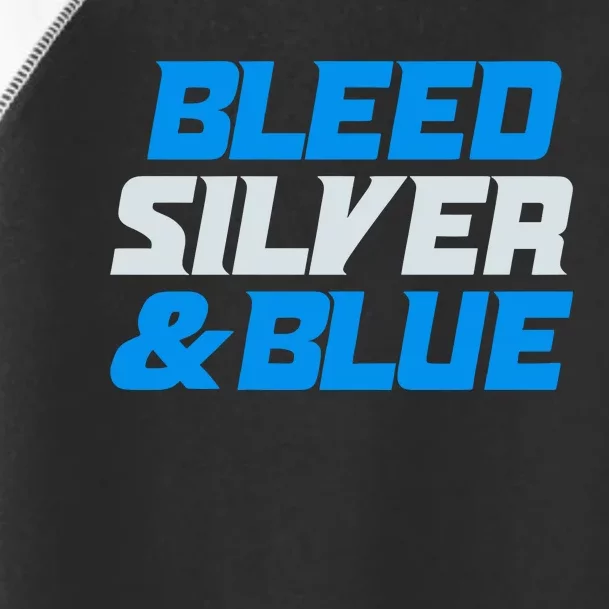 Detroit Football Bleed Silver & Blue Toddler Fine Jersey T-Shirt