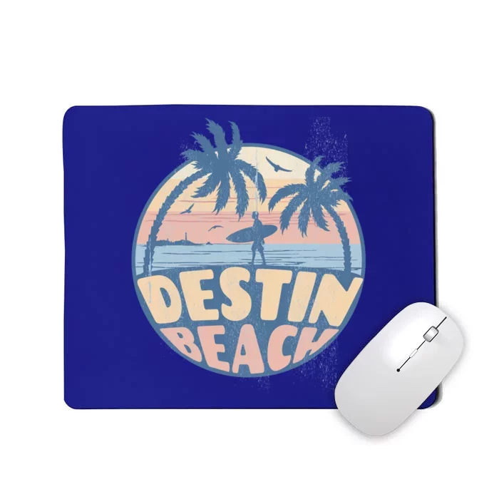 Destin Florida Beach Surf Summer Vacation Vintage Cool Gift Mousepad