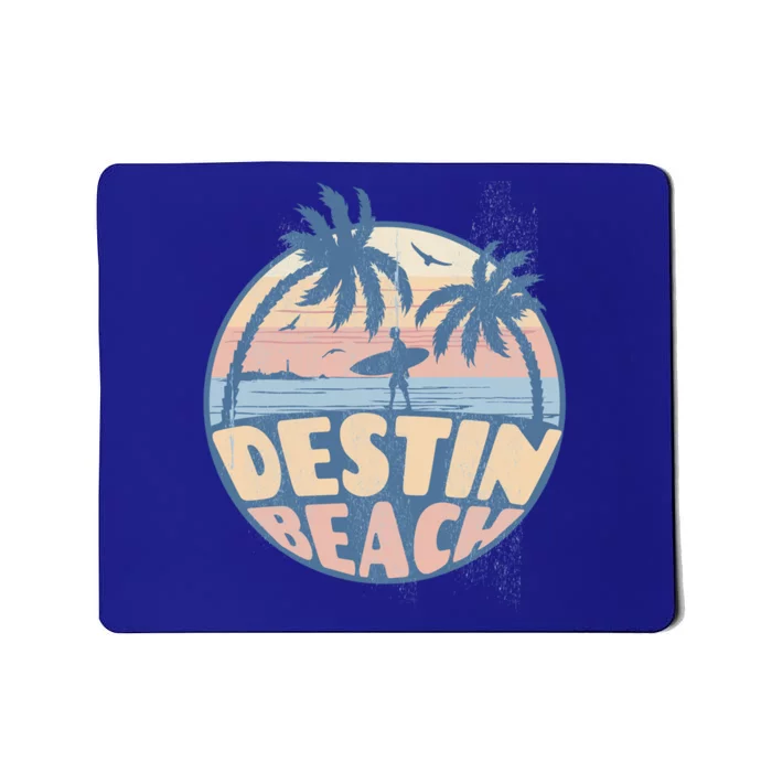 Destin Florida Beach Surf Summer Vacation Vintage Cool Gift Mousepad