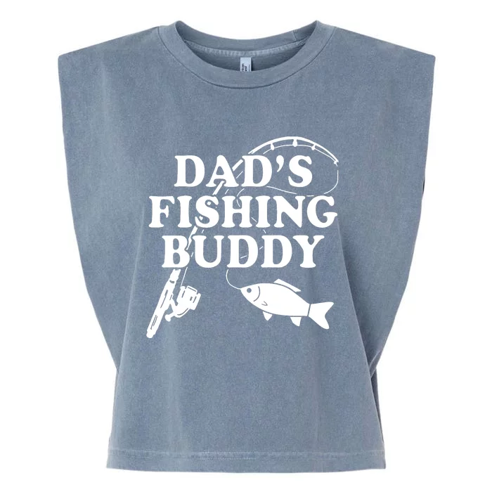 Dads Fishing Buddy Dad Matching Garment-Dyed Women's Muscle Tee