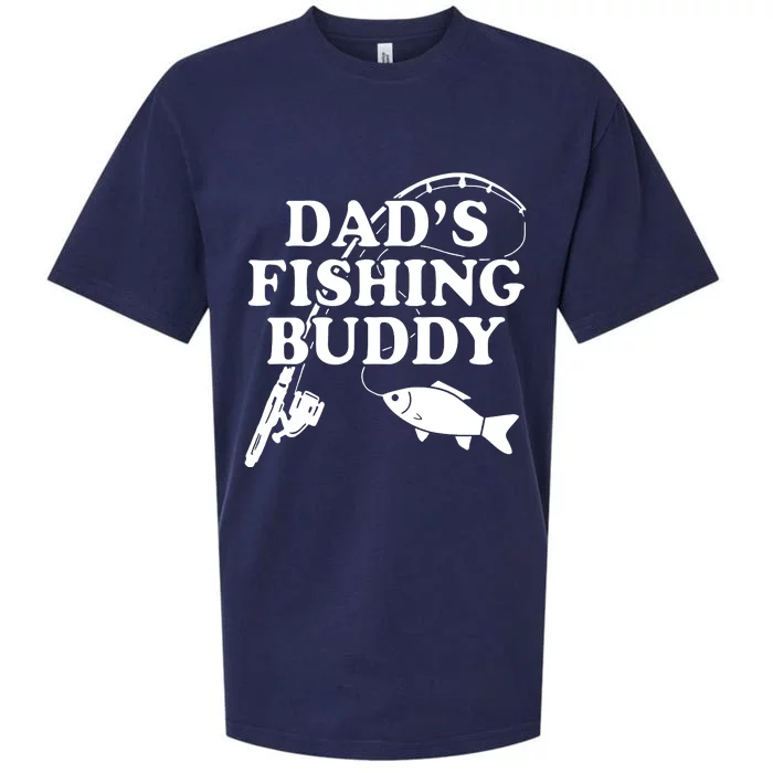 Dads Fishing Buddy Dad Matching Sueded Cloud Jersey T-Shirt