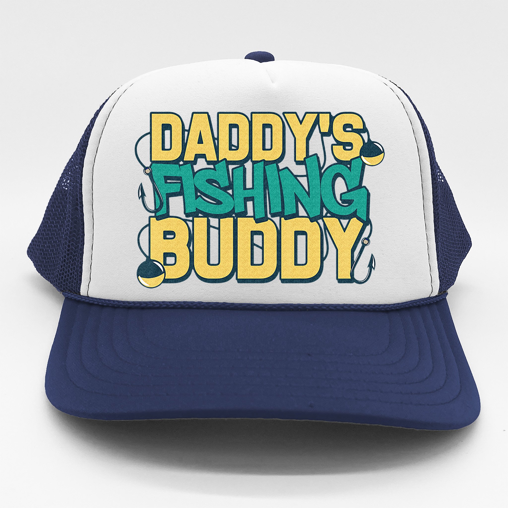Daddy's Fishing Buddy Dad Son Daughter Fisherman Fish Trucker Hat