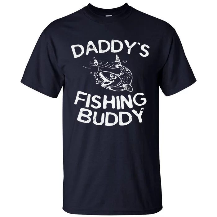 Daddy's Fishing Buddy Young Fisherman Tall T-Shirt