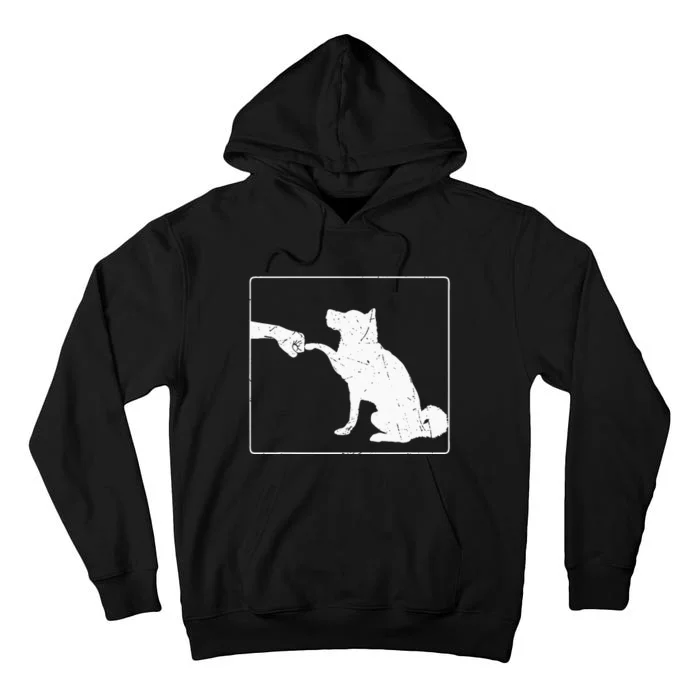 Dog Fist Bump Best Friend Dog Lover Tall Hoodie